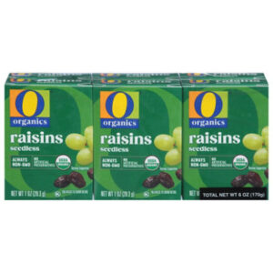 O Organics Raisins Seedless Pack - 6 Count