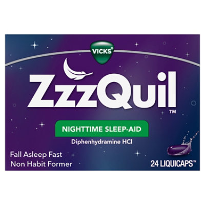 ZzzQuil LiquiCap Sleep Aid Diphenhydramine 25mg HCl - 24 LiquiCaps