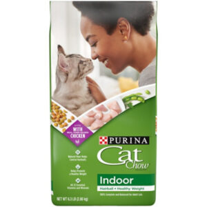 Purina Cat Chow Indoor Blend Of Proteins With Accents Of Garden Greens Dry Cat Food - 6.3 Lbs