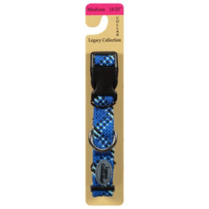 Legacy Collection Dog Collar Braided 14 to 20 Inch Medium Blue Card - Each