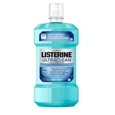 LISTERINE Ultraclean Mouthwash Antiseptic Cool Mint - 1 Liter