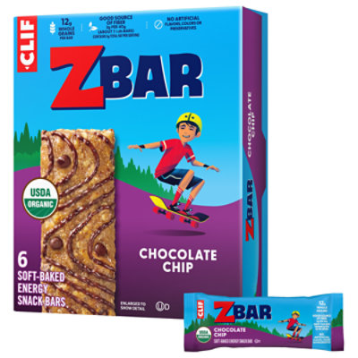 CLIF Kid Zbar Chocolate Chip Organic Snack Bars - 6 Count