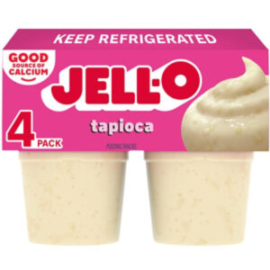 Jell-O Original Tapioca Ready-to-Eat Pudding Snack - 4 Count