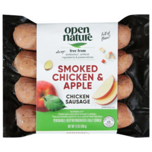 Open Nature Chicken & Apple Chicken Sausage - 12 Oz