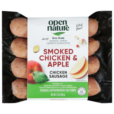 Open Nature Chicken & Apple Chicken Sausage - 12 Oz