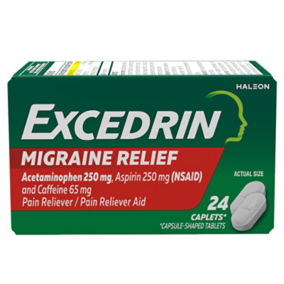 Excedin Pain Reliever Migraine Caplets - 24 Count
