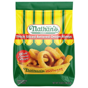 Nathans Famous Onion Rings Battered Thick Sliced - 16 Oz