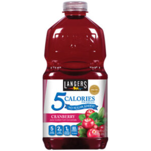 Langers Juice Cocktail Zero Sugar Added Splenda Cranberry - 64 Fl. Oz.