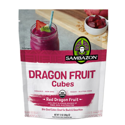 Sambazon Organic Dragon Fruit Cubes - 12 Oz