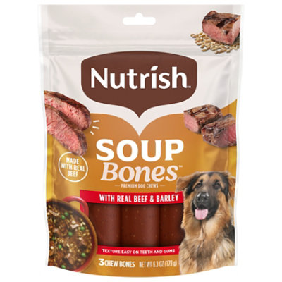 Rachael Ray Nutrish Chews for Dogs Beef & Barley Recipe Pouch 3 Count - 6.3 Oz