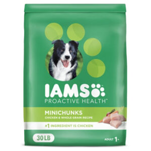Iams Proactive Health Minichunks with Real Chicken and Whole Grains Adult Dry Dog Food - 30 Lbs