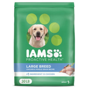 Iams Proactive Health with Real Chicken Large Breed Adult Dry Dog Food - 30 Lbs