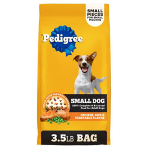 Pedigree Complete Nutrition Roasted Chicken Rice & Vegetable Small Dog Adult Dry Food - 3.5 Lbs