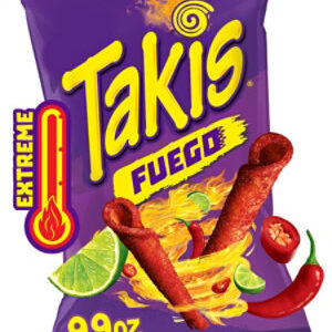 Takis Fuego Hot Chili Pepper & Lime Rolled Tortilla Chips - 9.9 Oz