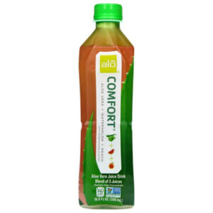 alo COMFORT Aloe Vera Juice Drink Watermelon  Peach - 16.9 Fl. Oz.