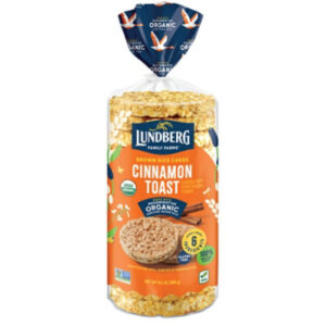 Lundberg Family Farms Regenerative Organic Certified Cinnamon Toast Brown Rice Cakes - 9.5 Oz