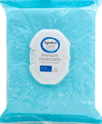 Signature Select/Care Incontinence Personal Washcloths - 48 Count