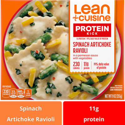 LEAN CUISINE Protein Kick Spinach Artichoke Ravioli - 9 Oz