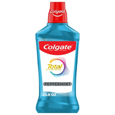Colgate Total Mouthwash Antigingivitis Antiplaque Peppermint Blast - 33.8 Fl. Oz.