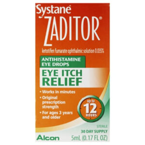 ZADITOR Eye Drops Antihistamine Original Prescription Strength Eye Itch Relief - 0.17 Fl. Oz.