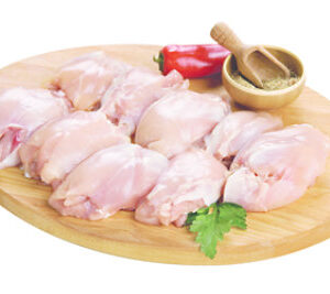 Meat Counter Chicken Thighs Boneless Skinless Seasoned - 1.25 Lb