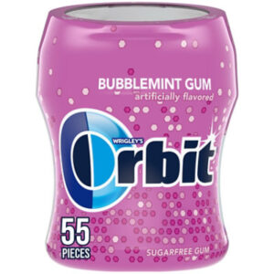 Orbit Sugar Free Chewing Gum Bubblemint Bottle - 55 Count