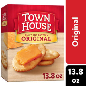Town House Oven Baked Crackers Original Party Snacks - 13.8 Oz
