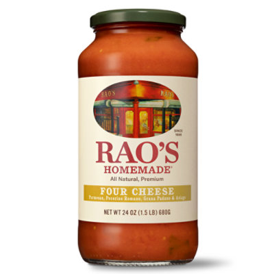 Raos Homemade Sauce 4 Cheese Jar - 24 Oz