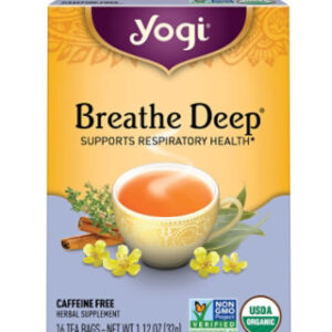 Yogi Herbal Supplement Tea Organic Breathe Deep 16 Count - 1.12 Oz