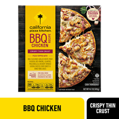 California Pizza Kitchen BBQ Chicken Recipe Crispy Thin Crust Frozen Pizza - 14.7 Oz