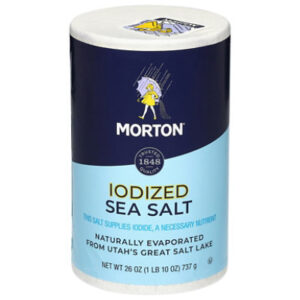 Morton Sea Salt Iodized All Purpose - 26 Oz