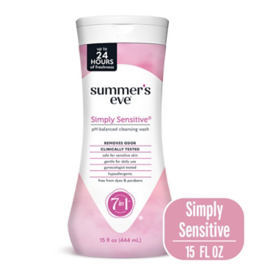 Summers Eve Cleansing Wash Simply Sensitive - 15 Fl. Oz.