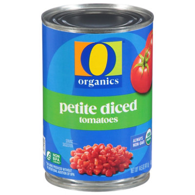 O Organics Tomatoes Diced Petite In Tomato Juice - 14.5 Oz