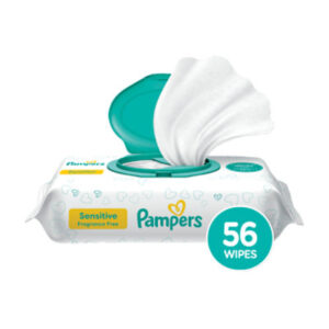 Pampers Baby Wipes Sensitive Perfume Free 1X Pop Top - 56 Count