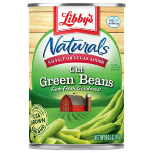 Libbys Naturals Beans Green Cut - 14.5 Oz