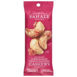 Sahale Snacks Cashews Pomegranate Vanilla Flavored Natural Glazed Mix - 1.5 Oz