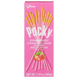 Glico Pocky Cookie Strawberry Cream Sticks - 1.41 Oz