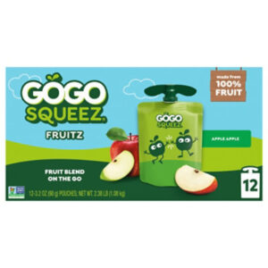 GoGo squeeZ Applesauce Apple Apple - 12-3.2 Oz