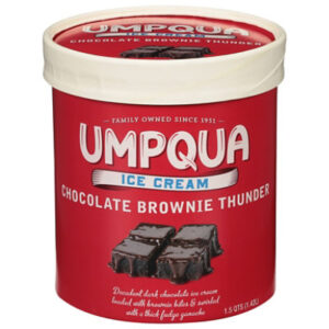 Umpqua Ice Cream Chocolate Brownie Thunder - 1.5 Quart