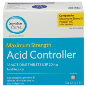 Signature Select/Care Maximum Strength Acid Reducer Famotidine - 50 Count