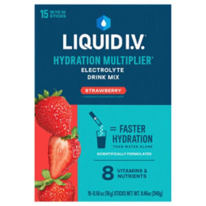 Liquid I.V. Hydration Multiplier Strawberry Electrolyte Powder Drink Mix - 15 Count