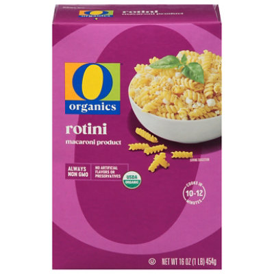 O Organics Macaroni Product Rotini - 16 Oz
