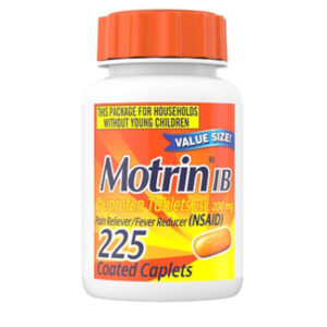 Motrin Pain Reliever Fever Reducer Ibuprofen Tablets Usp 200 Mg - 225 Count