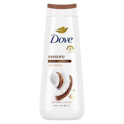 Dove Restoring Coconut and Cocoa Butter Body Wash - 20 Oz