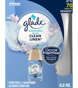 Glade Clean Linen Automatic Spray Air Freshener Refill - 6.2 Oz