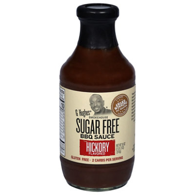 G Hughes Smokehouse Sauce BBQ Sugar Free Hickory Flavored - 18 Oz