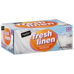 Signature SELECT Fabric Softener Sheets Fresh Linen Box - 120 Count