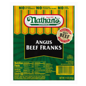 Nathan's Famous Angus Beef Hot Dogs - 11 Oz