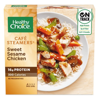 Healthy Choice Cafe Steamers Sweet Sesame Glazed Chicken Frozen Meal - 9.75 Oz