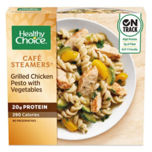Healthy Choice Cafe Steamers Grilled Chicken Pesto With Vegetables Frozen Meal - 9.9 Oz